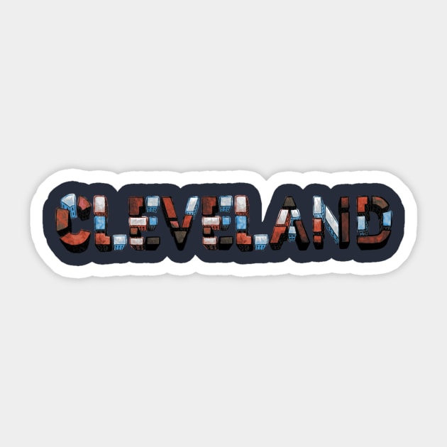 Cleveland Indians Sticker by JuliaCoffin